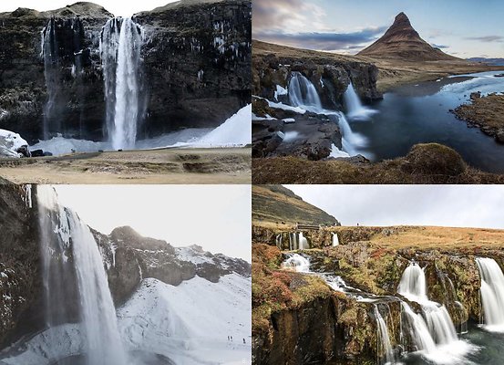 Iceland waterfalls file pull